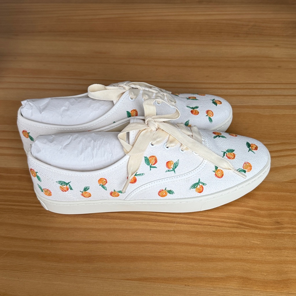 Soludos New Marin Embroidered Orange Sneakers — image 4 of 8
